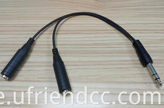 USB-Splitter Tesco 3,5 mm goldplattierte Kopfhörer Split-Adapter mit zwei Kopfhöreranschlüssen